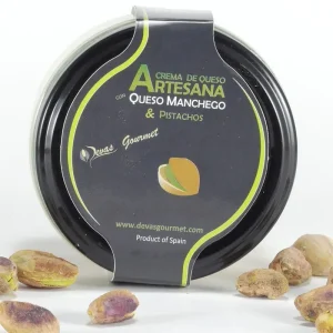 Crema de Queso Artesana  con Queso Manchego  & Pistachos