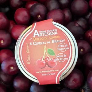 Crema de Queso Artesana con Queso Cabra & Cerezas al Brandy